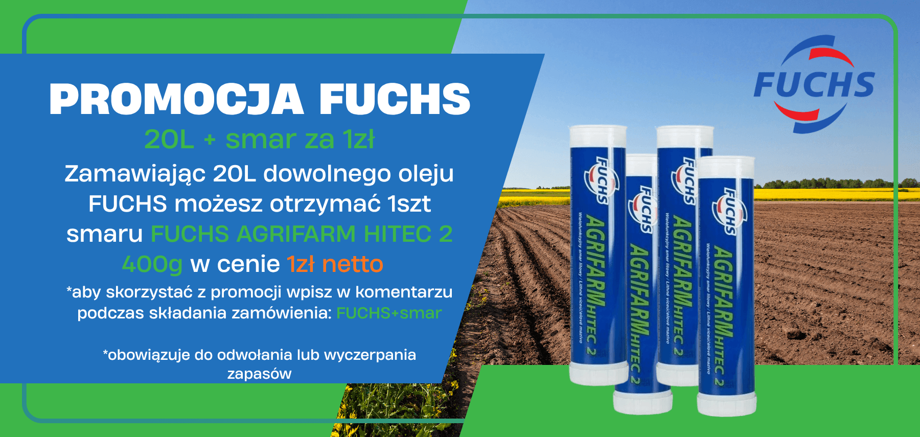 PROMOCJA FUCHS 20L+smar