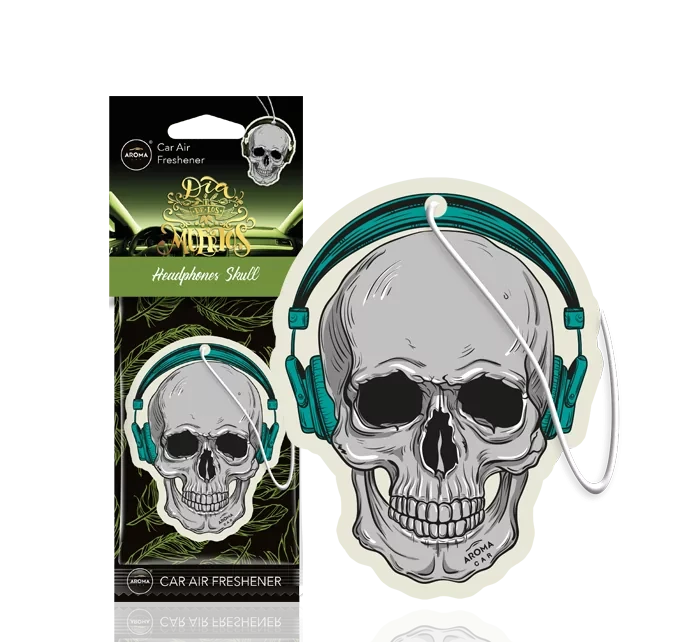 ZAPACH AROMA CAR DIA DE LOS MUERTOS HEADPHONES SKULL