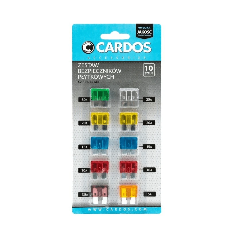 BEZPIECZNIKI PŁYTKOWE 5A-30A CARDOS