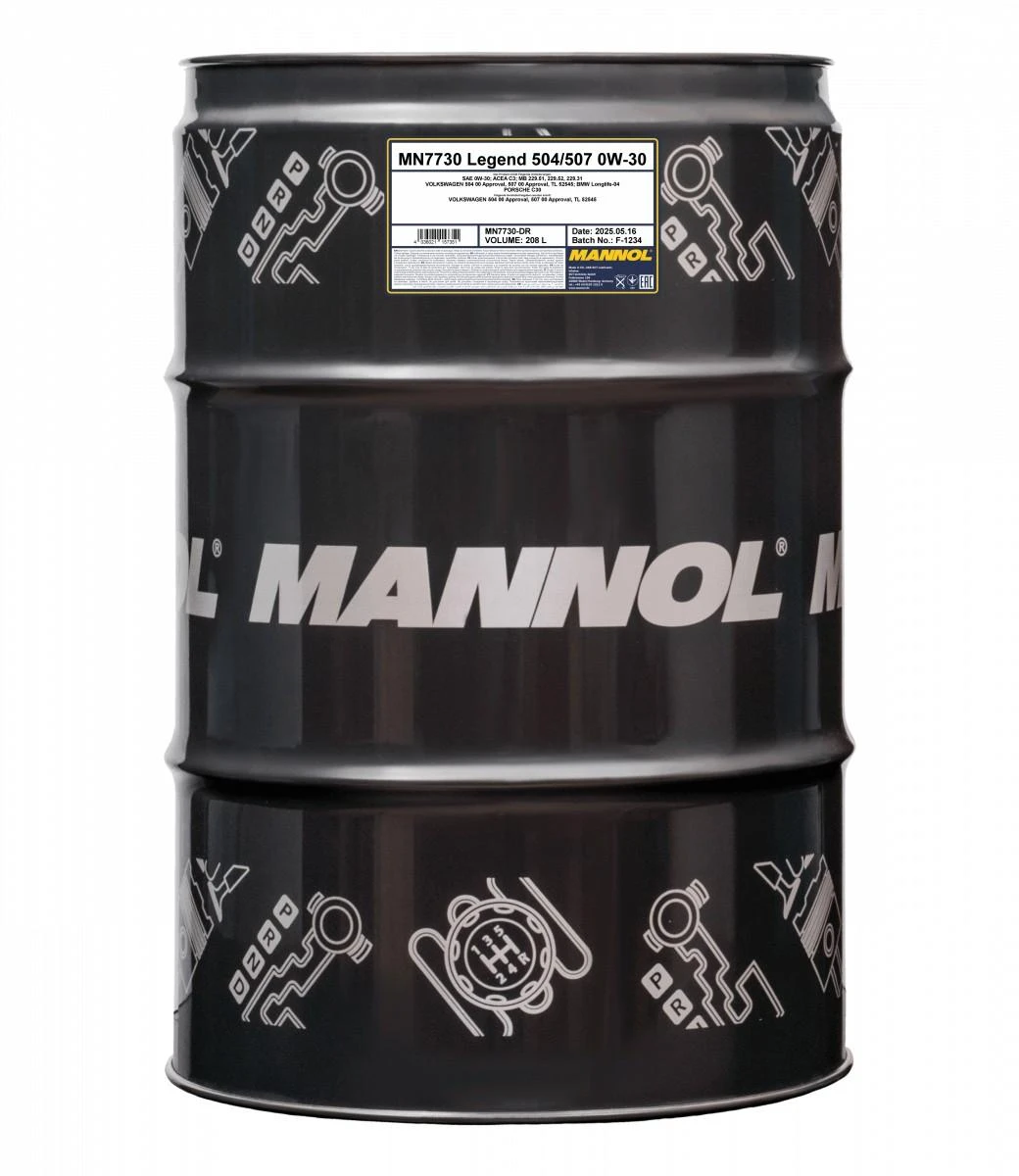 MANNOL Legend 504/507 0W30 7730 208L
