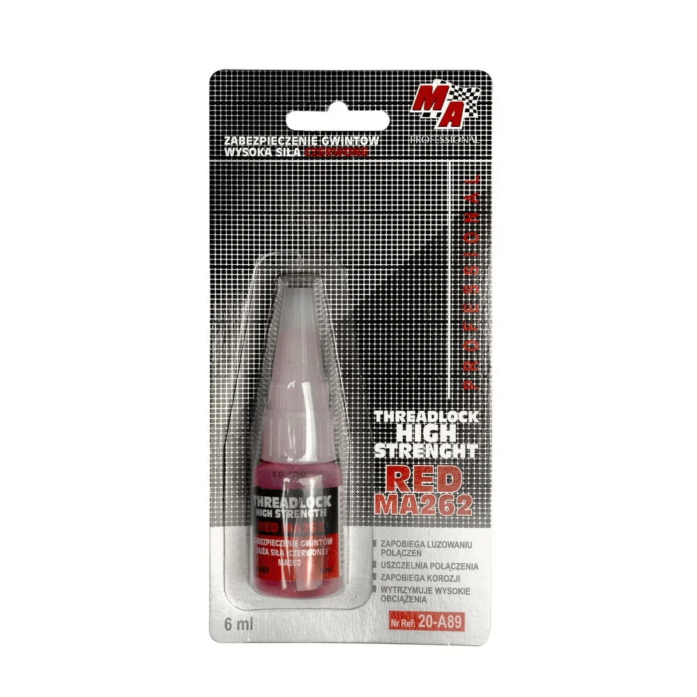 ZABEZPIECZENIE GWINTÓW CZERWONE MA Professional 6ml