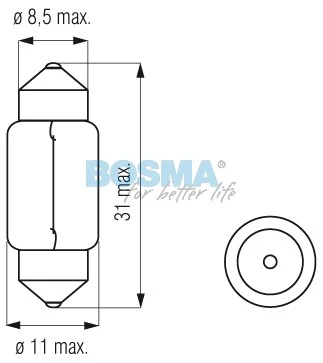 ZAR.12 [V] 10 [W] SV8,5 11x30 RURKA BOSMA