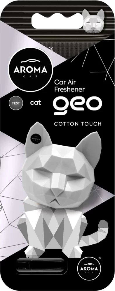 ZAPACH AROMA CAR GEO CAT 3D COTTON TOUCH