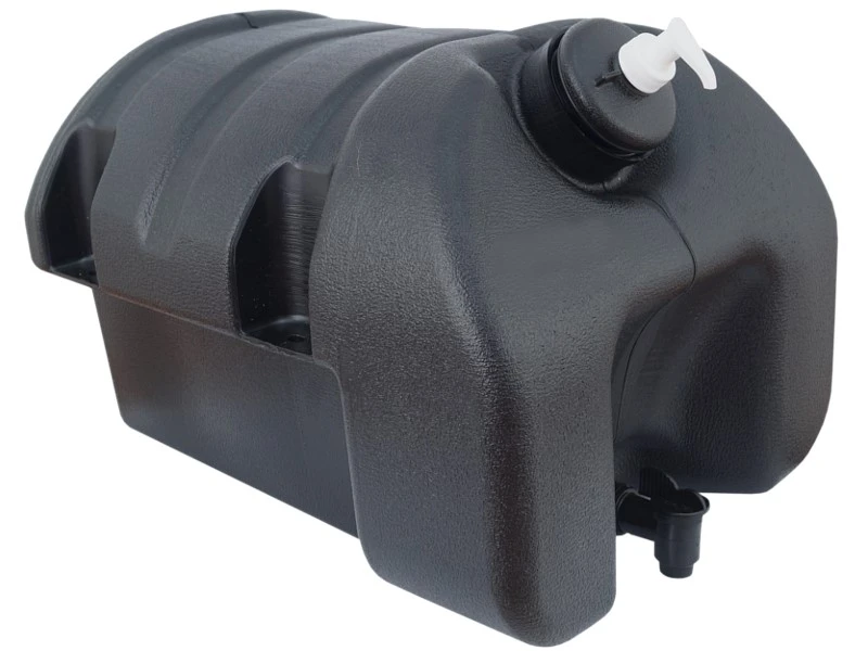 ZBIORNIK NA WODE Z PLASTIKOWYM ZAWOREM I DOZOWNIKIEM NA MYDŁO W PŁYNIE 30L