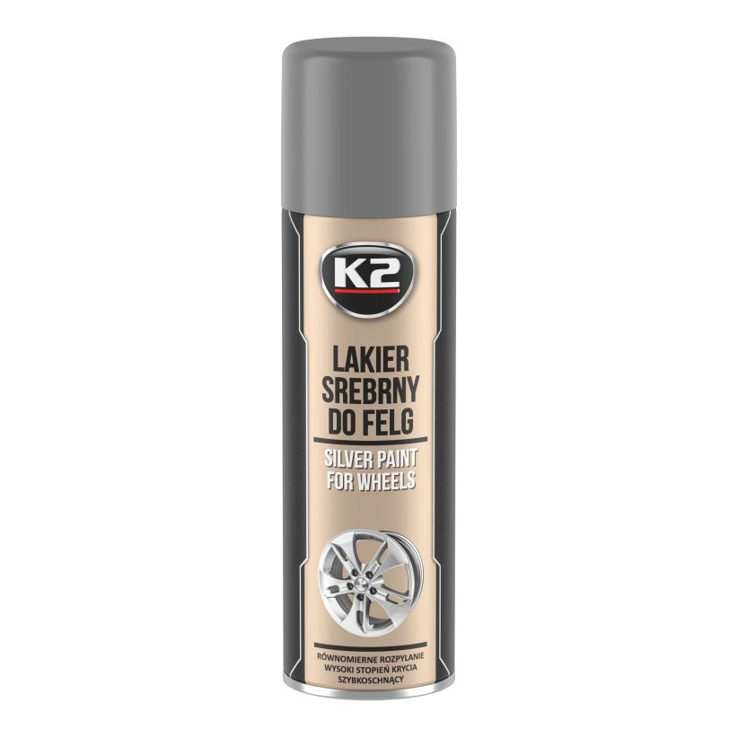 K2 LAKIER DO FELG SREBNY 500ml