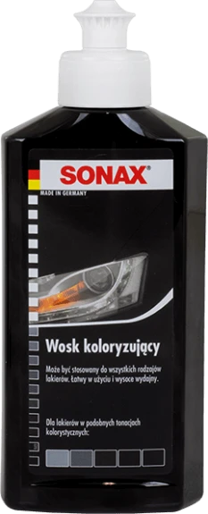 SONAX WOSK KOLORYZUJĄCY CZARNY 250ml