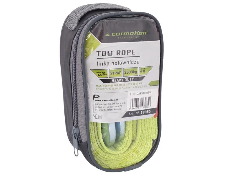 LINKA HOLOWNICZA TAŚMA 2,5T HAK