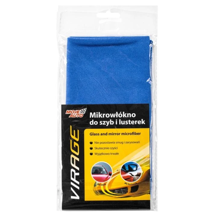 MIKROWŁÓKNO DO SZYB I LUSTER 40x40 Moje Auto VIRAGE