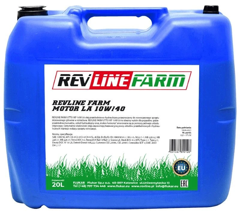 REVLINE FARM MOTOR LA 10W40 20L