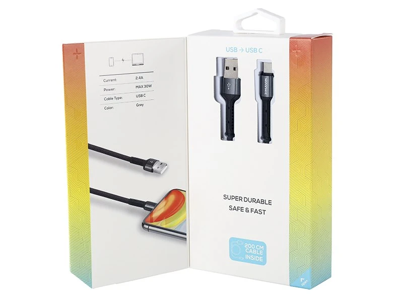 Kabel WAYME USB - USB C 2m