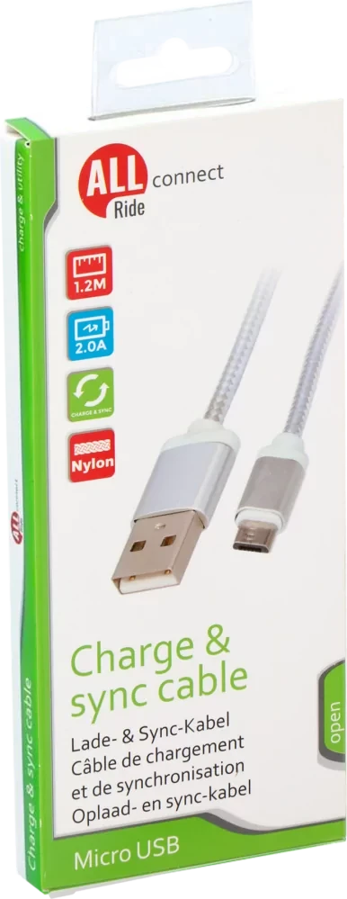 Kabel ALL Ride MICRO USB - USB 1.2m