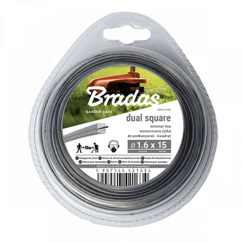 ŻYŁKA TNĄCA KWADRAT 1,6x15 ZRK1615B BRADAS