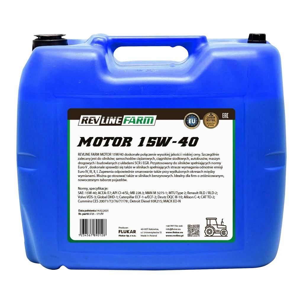 REVLINE FARM MOTOR 15W40 20L