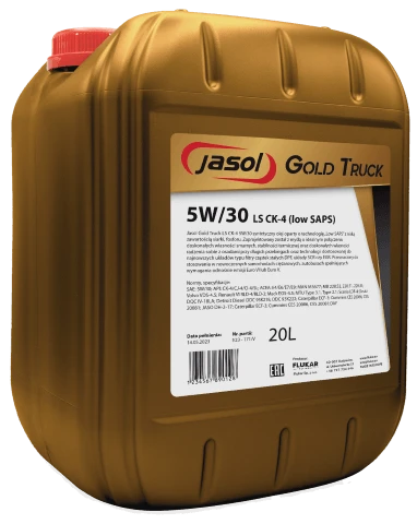 JASOL GOLD TRUCK LS CK-4 5W30 (low SAPS) 20L