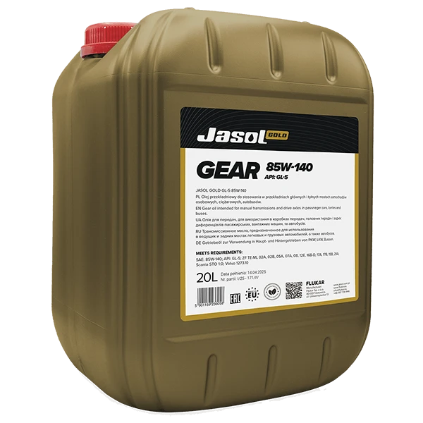 JASOL GOLD GL-5 85W140 20L