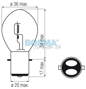 ZAR.12 [V] 35/35 [W] BA20d S2 scooter Bosma
