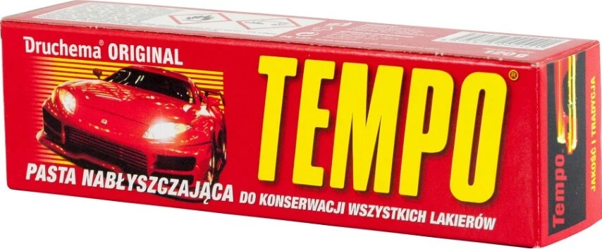 PASTA TEMPO CZERWONA NABŁYSZCZAJĄCA DRUCHEMA 120g
