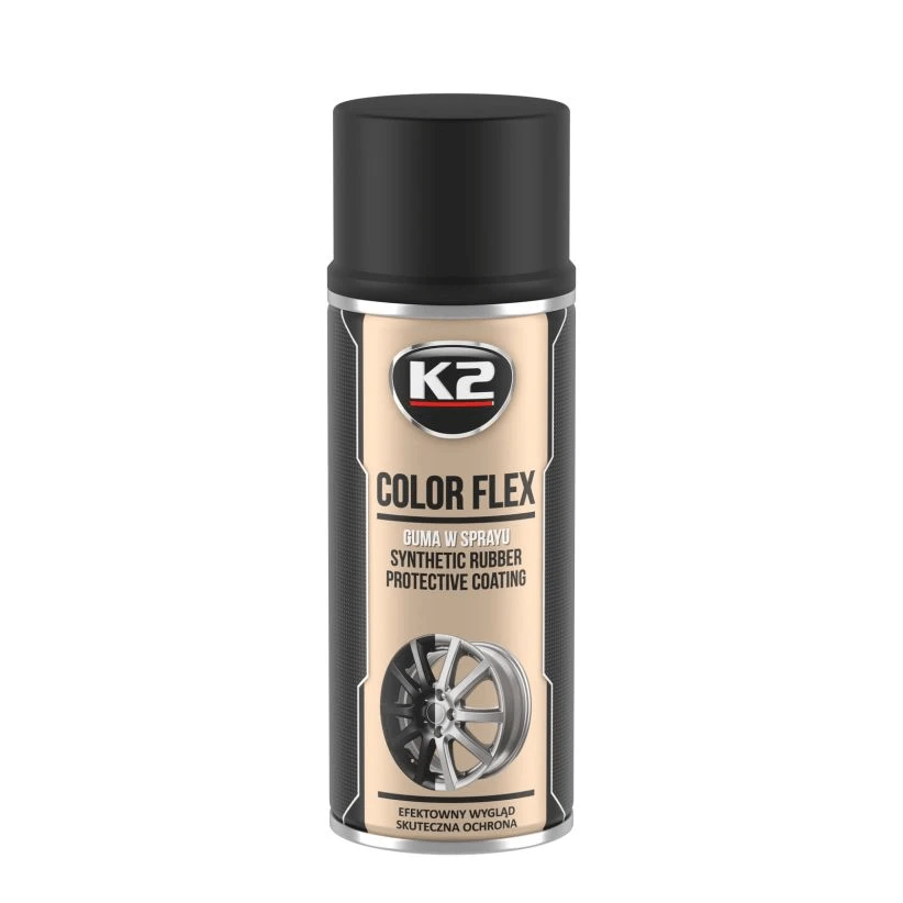 K2 COLOR FLEX CZARNY MAT Guma w sprayu 400ml