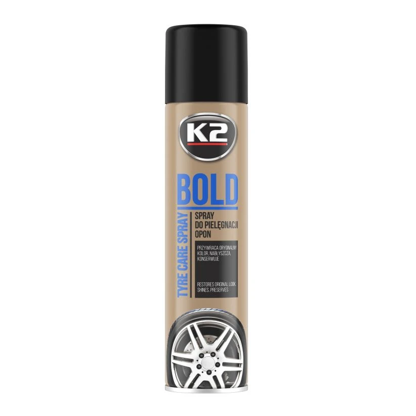 K2 BOLD SPRAY Do pielęgnacji i nabłyszczania opon 600ml