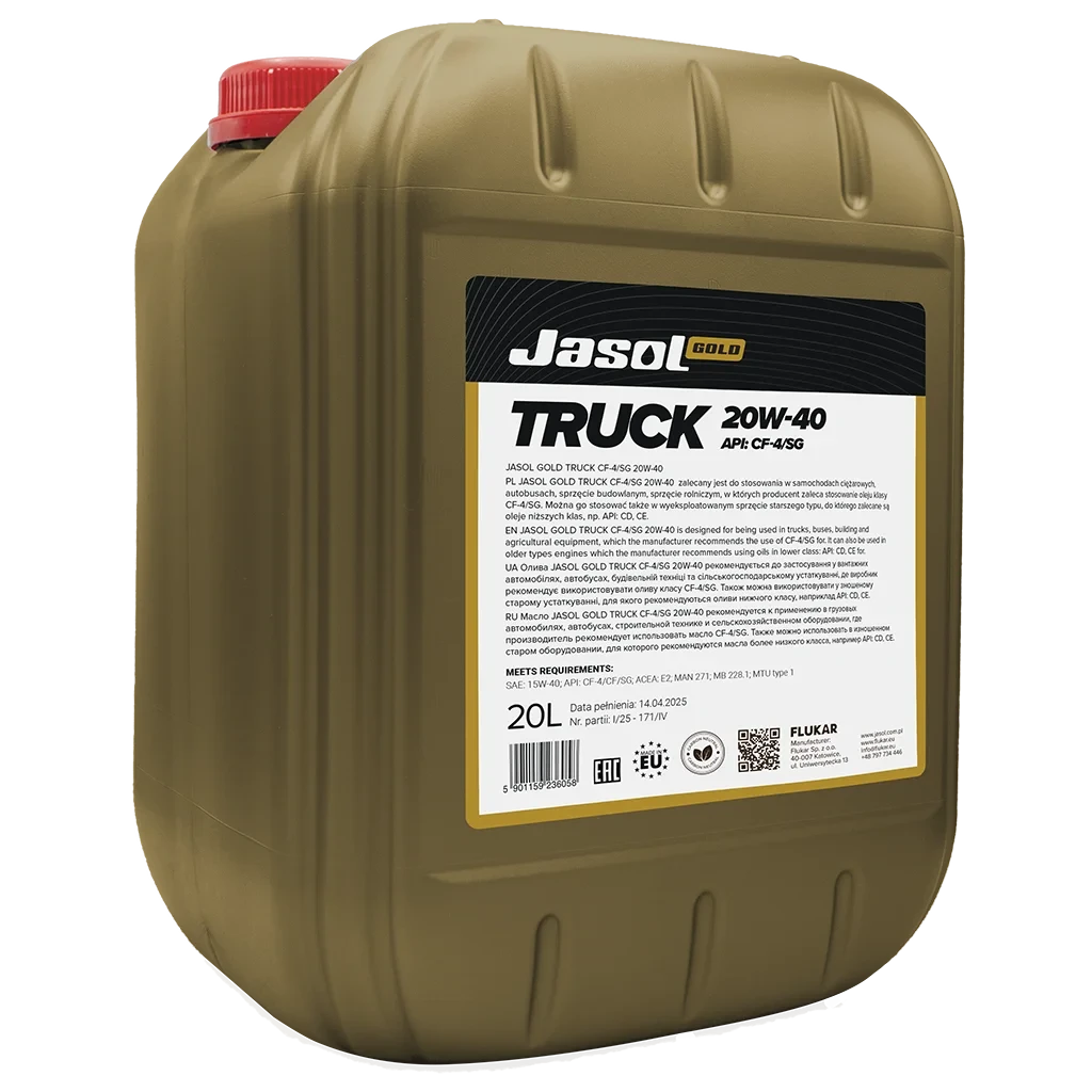 JASOL GOLD TRUCK CF-4/SG 20W50 20L