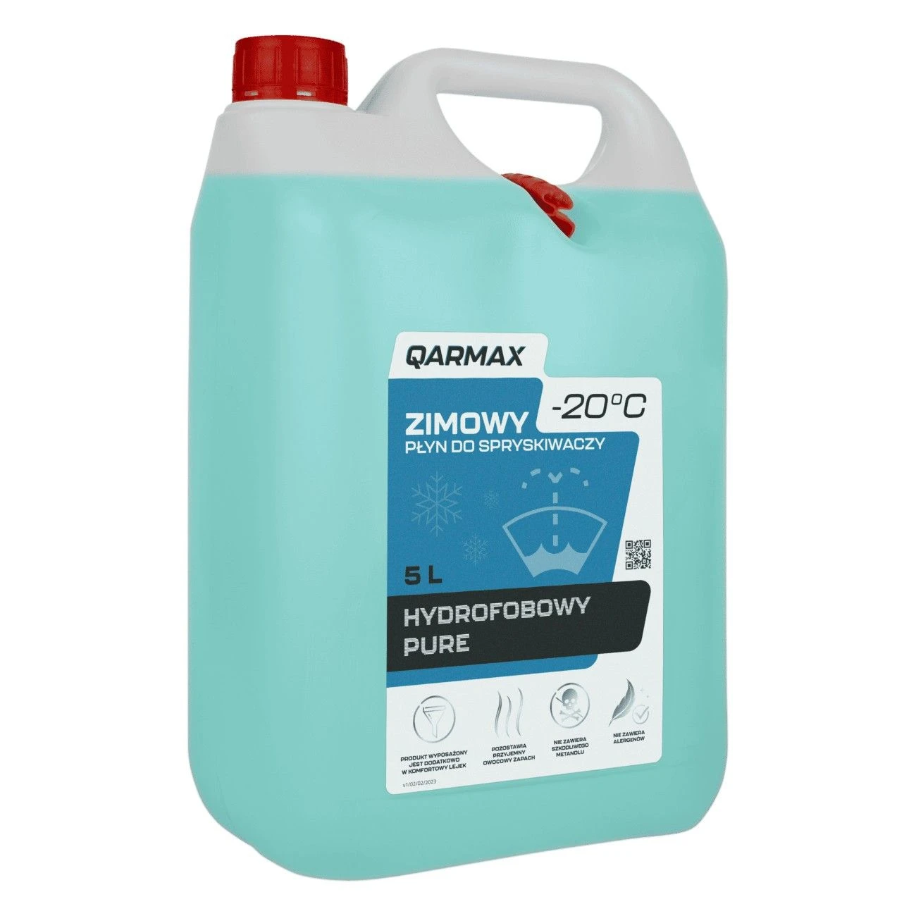 PŁYN DO SPRYSKIWACZY ZIMOWY QARMAX E HYDROFOBOWY PURE 5L -20°C