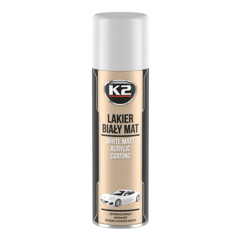 K2 LAKIER AKRYLOWY BIAŁY MAT 500ml