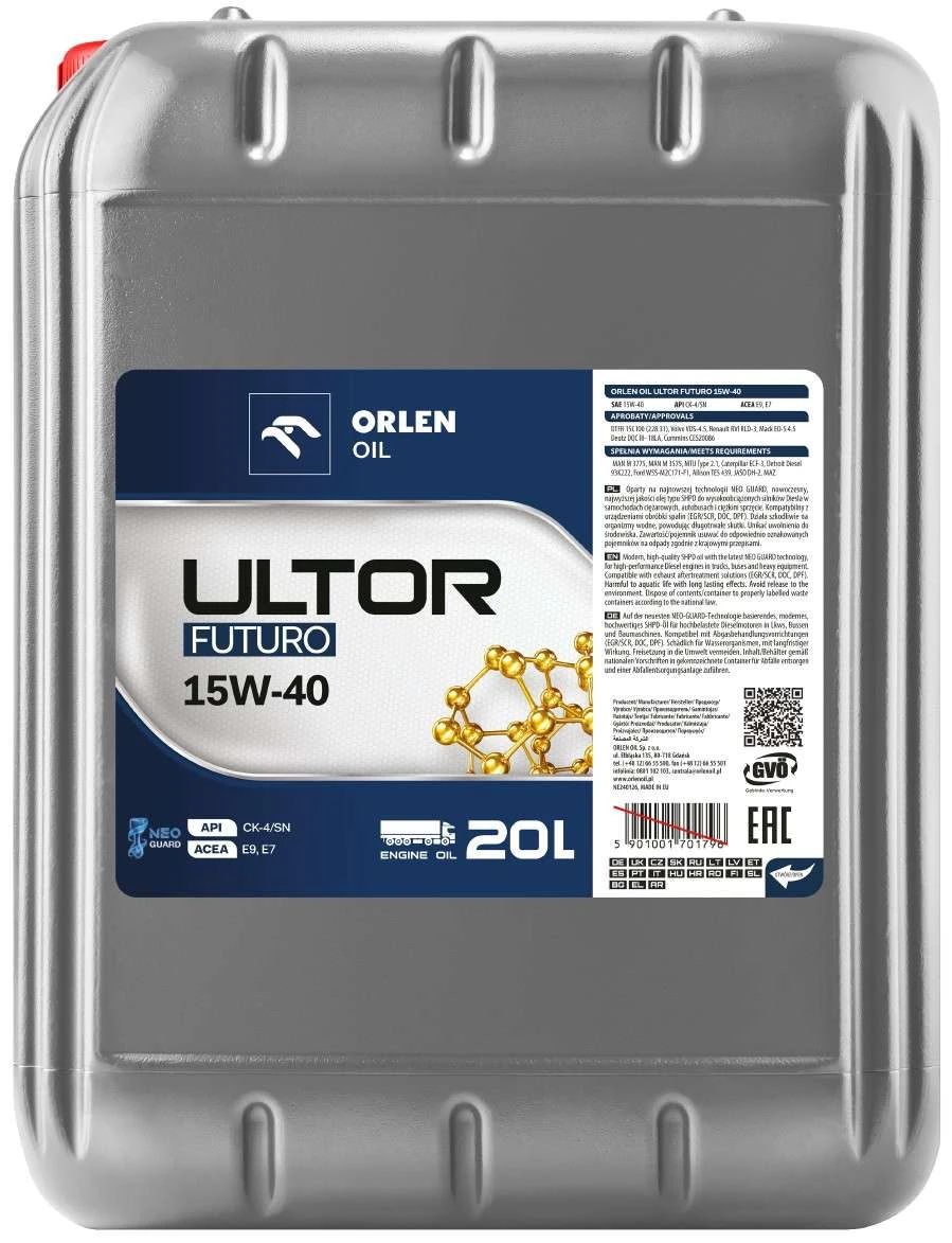 ORLEN ULTOR FUTURO 15W40 20L