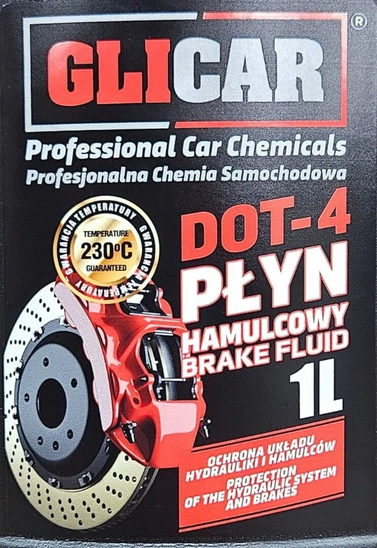 PŁYN HAMULCOWY DOT-4 GLICAR 1L