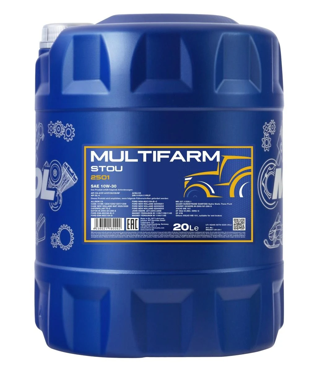 MANNOL MULTIFARM STOU 10W30 2501 20L