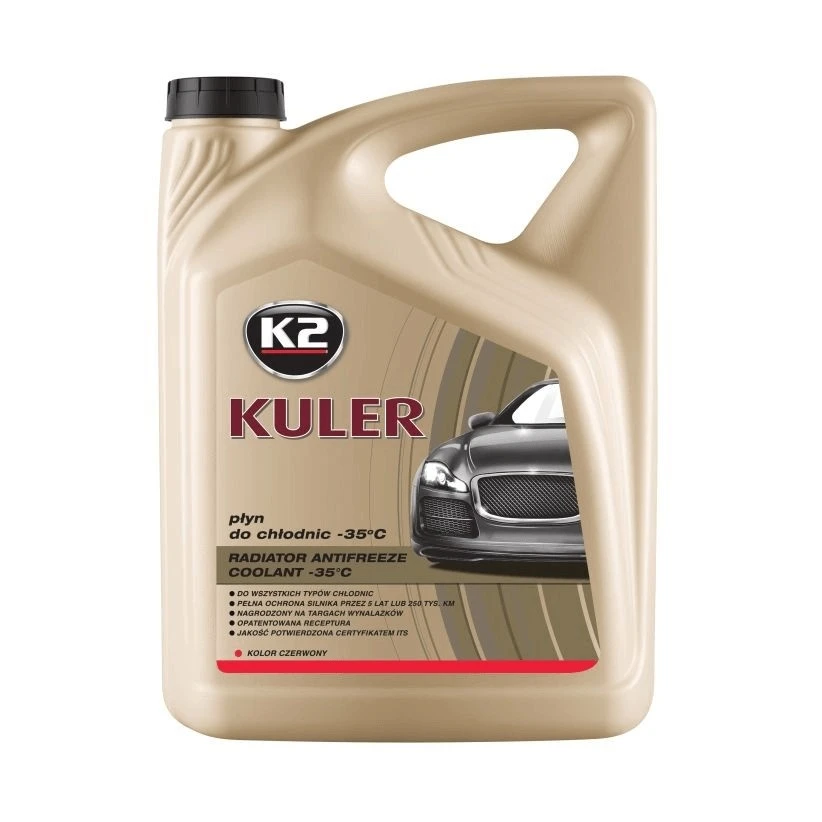 PŁYN DO CHŁODNIC KULER CZERWONY K2 5L