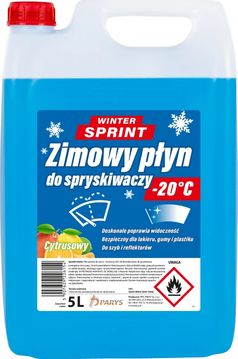 PŁYN DO SPRYSKIWACZY ZIMOWY SPRINT CYTRUSOWY 5L -20°C