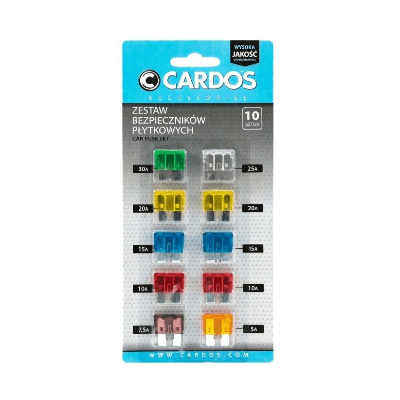 BEZPIECZNIKI PŁYTKOWE 5A-30A CARDOS