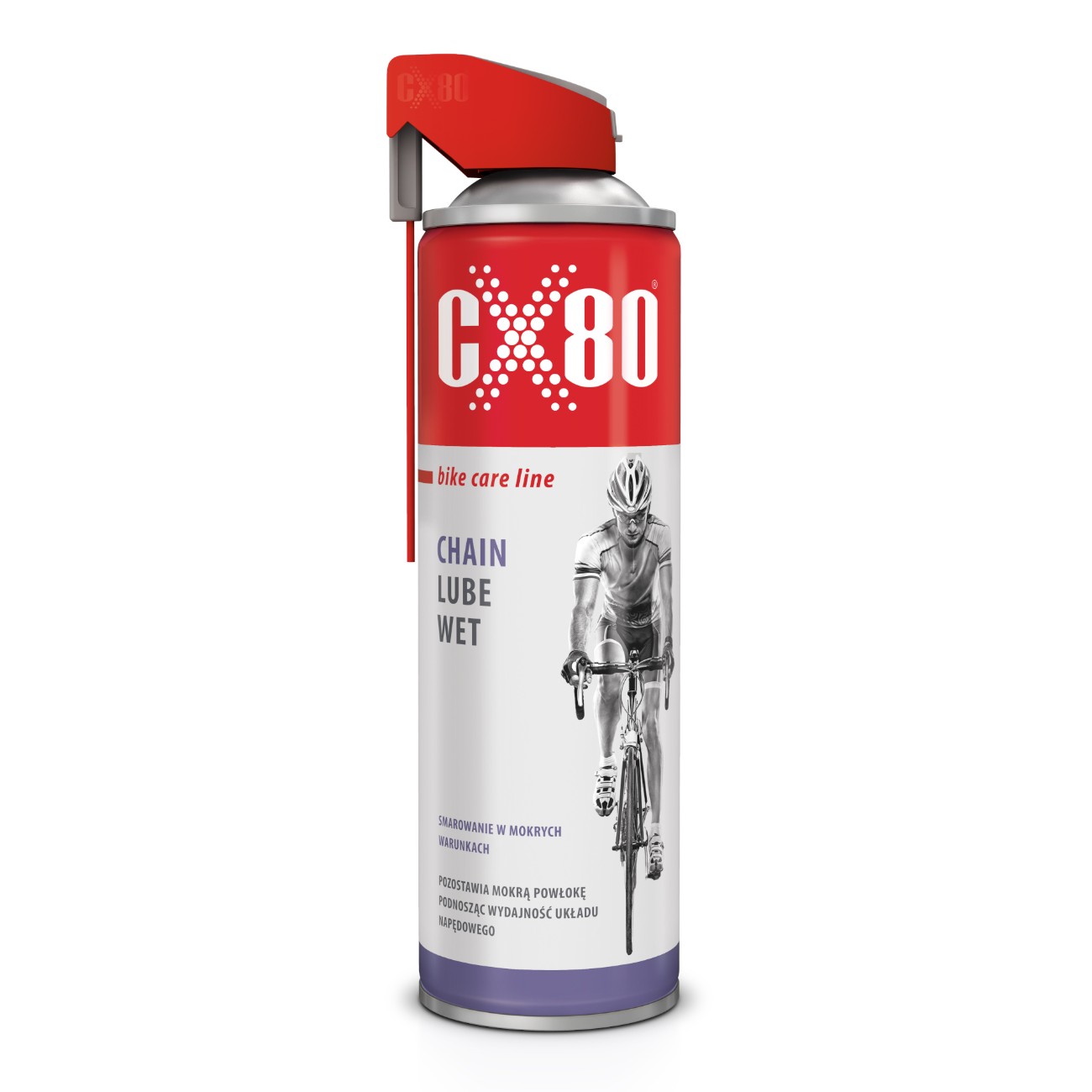 CX80 BIKE CHAIN LUBE WET DUO SPRAY Mokry smar do łańcucha rowerowego 500ml