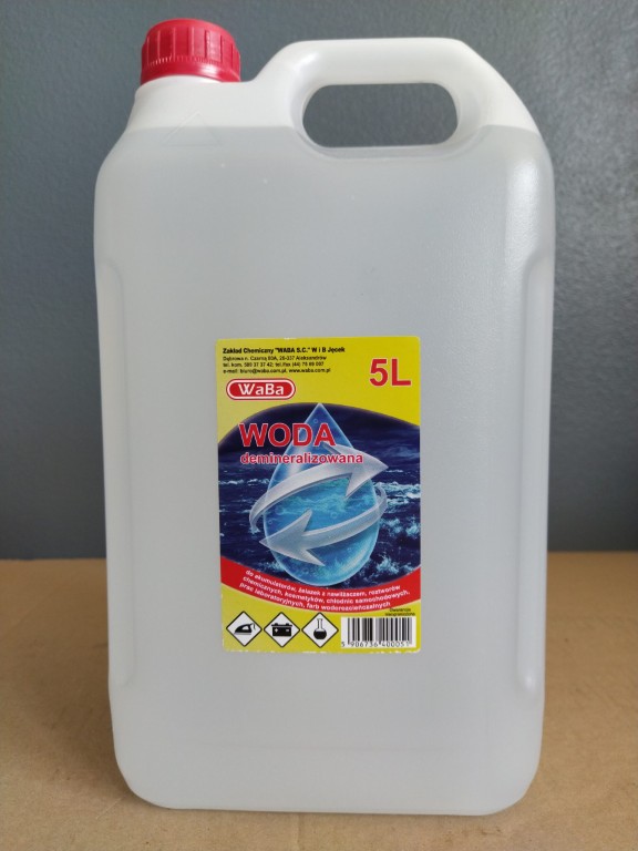 WODA DEMINERALIZOWANA 5L