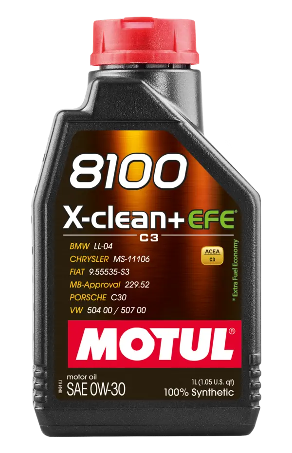 MOTUL 8100 X-Clean+ EFE 0W30 1L