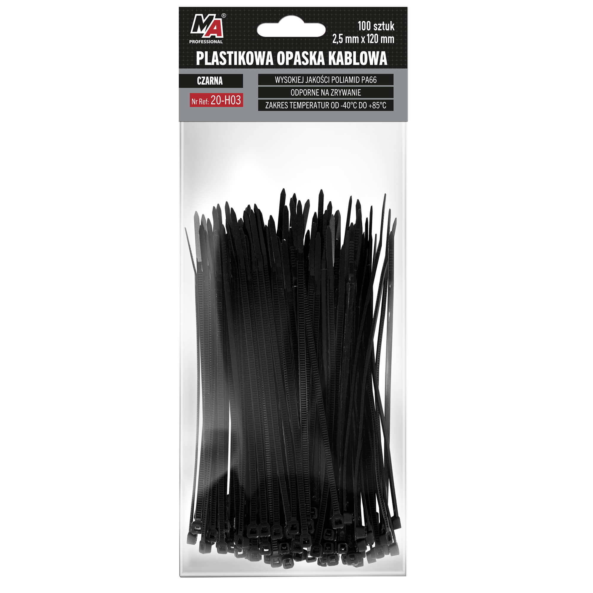 OPASKA KABLOWA 2,5x120mm 100szt MA Professional
