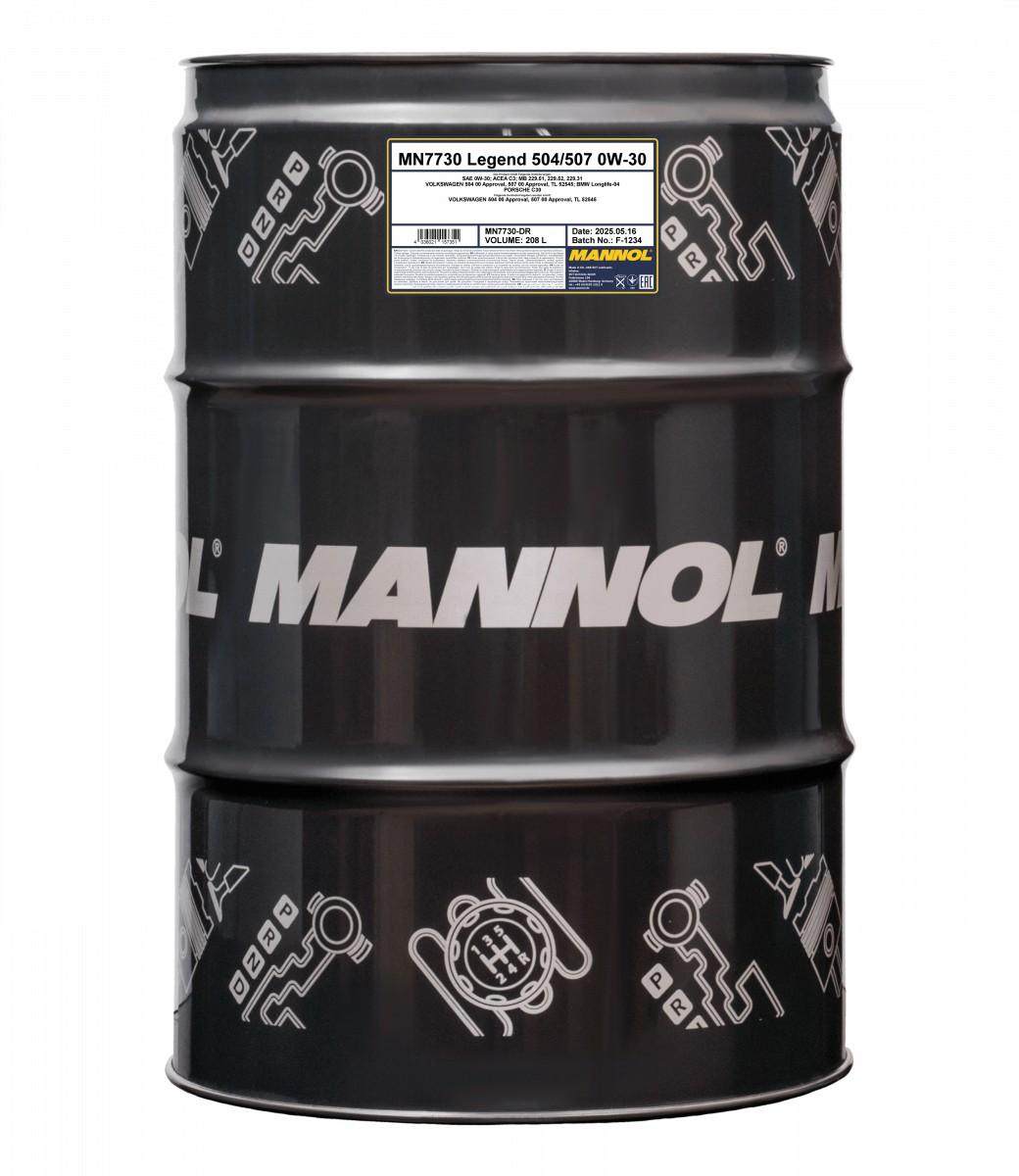 MANNOL Legend 504/507 0W30 7730 208L