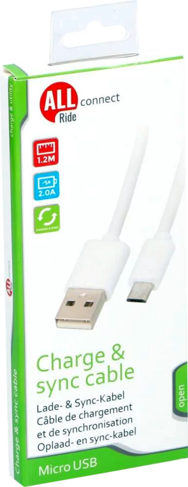 Kabel ALL Ride MICRO USB - USB 1.2m