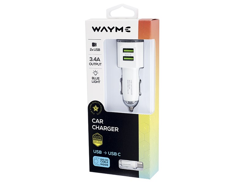 Ładowarka WAYME 12/24V + kabel USB-C