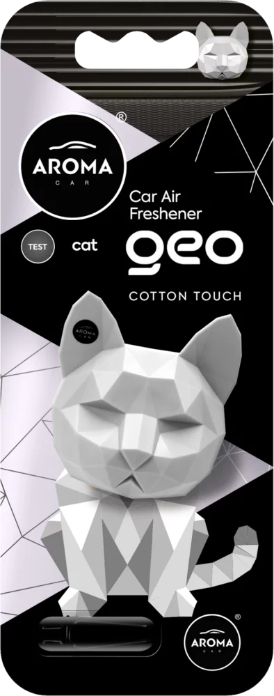 ZAPACH AROMA CAR GEO CAT 3D COTTON TOUCH