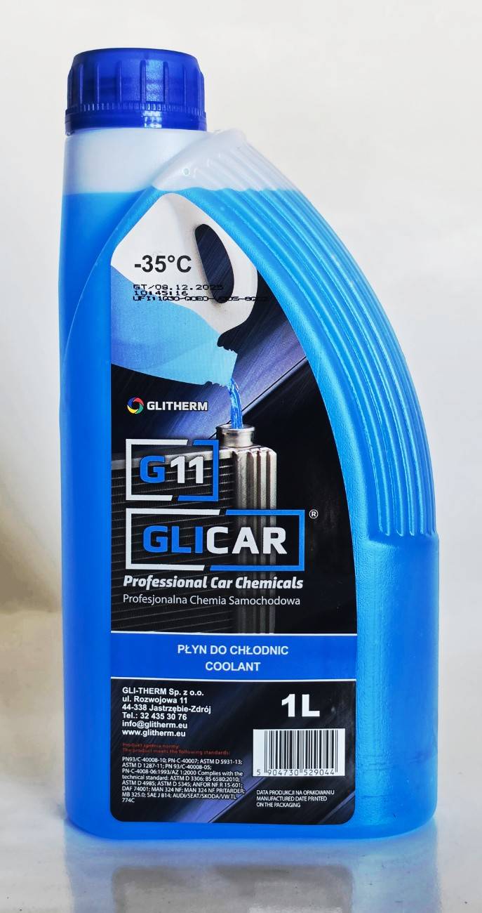 PŁYN DO CHŁODNIC GLICAR G11 NIEBIESKI 1L