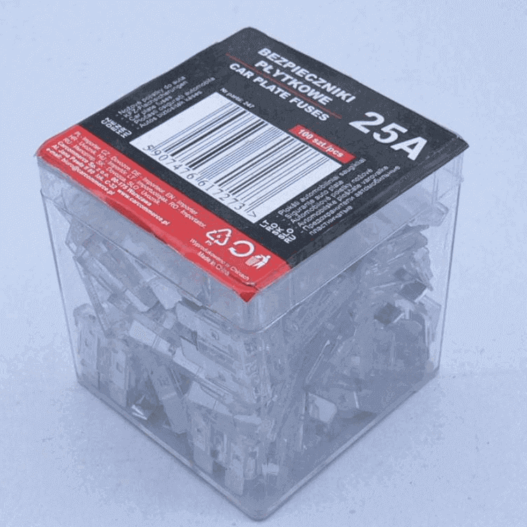 BEZPIECZNIK PŁYTKOWY 25A [100szt] CarCommerce
