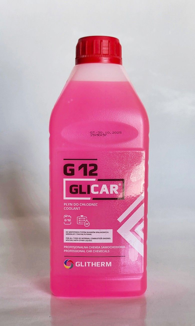 PŁYN DO CHŁODNIC GLICAR G12 CZERWONY 1L
