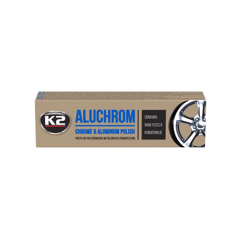 K2 ALUCHROM Pasta do polerowania metalowych powiechrzni 120g