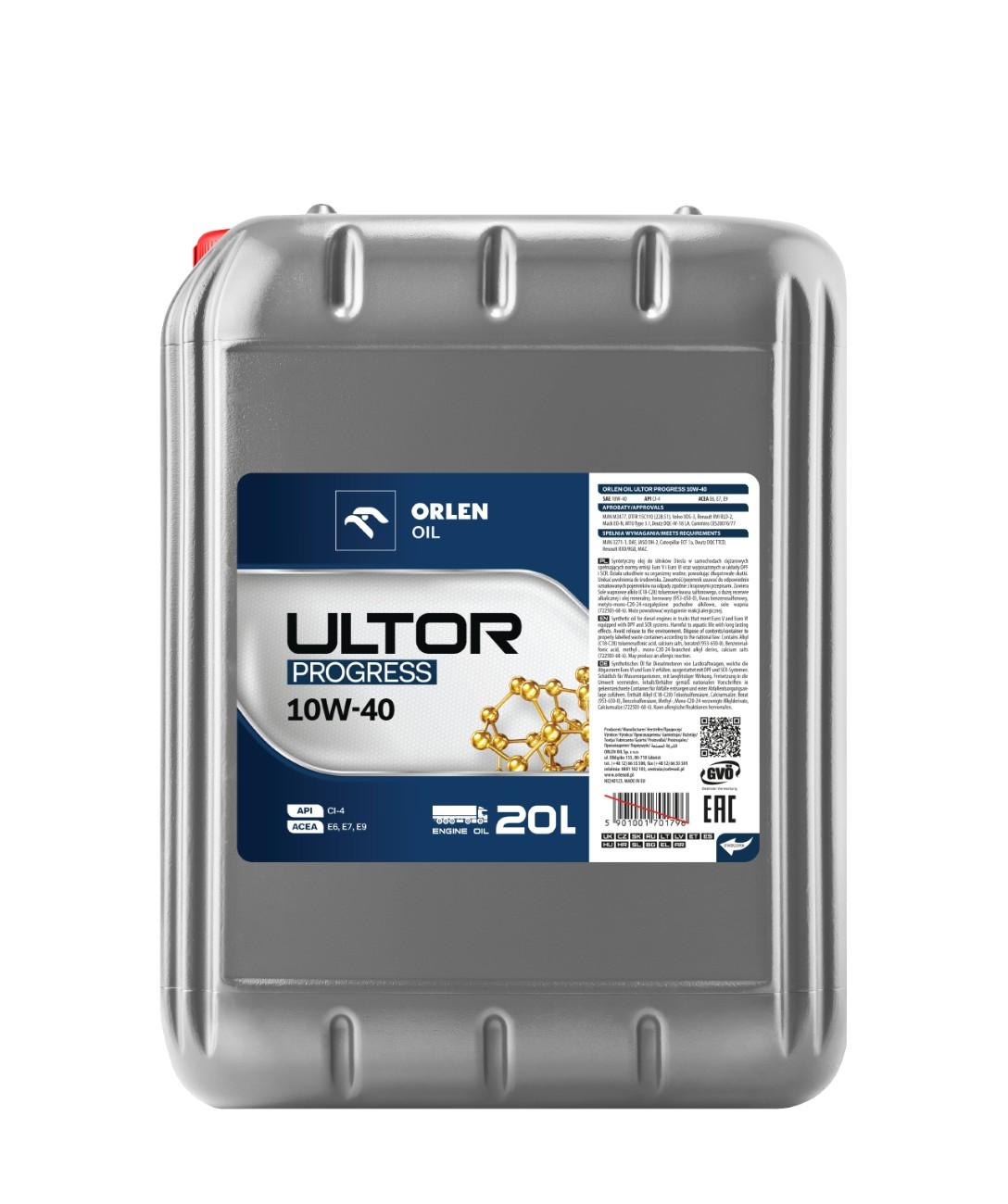 ORLEN PLATINUM ULTOR Progres 10W40 20L