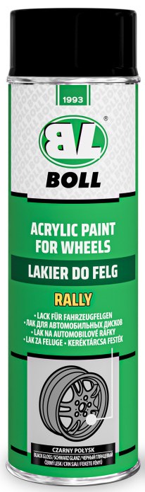 BOLL LAKIER DO FELG RALLY CZARNY POŁYSK 500ml
