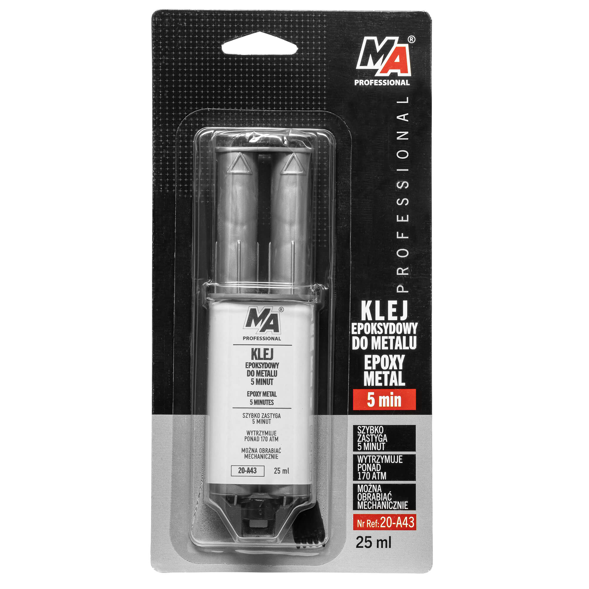 KLEJ EPOKSYDOWY DO METALU MA Professional 25ml