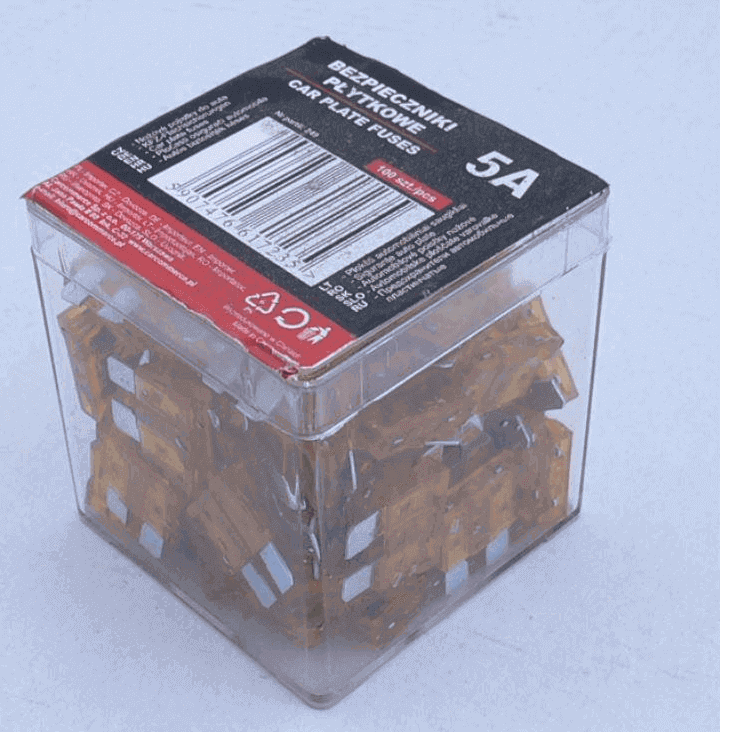 BEZPIECZNIK PŁYTKOWY 5A [100szt] CarCommerce