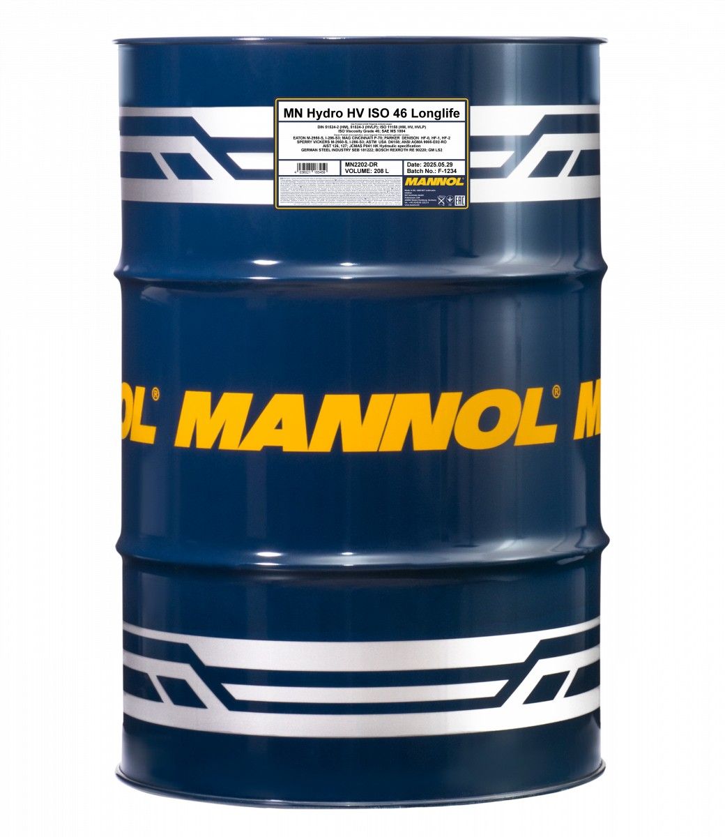 MANNOL HYDRO HV 46 LONGLIFE 2202 208L
