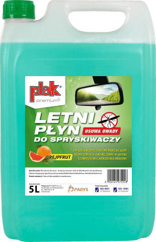 PŁYN DO SPRYSKIWACZY LETNI PLAK GREJPFRUT 5L